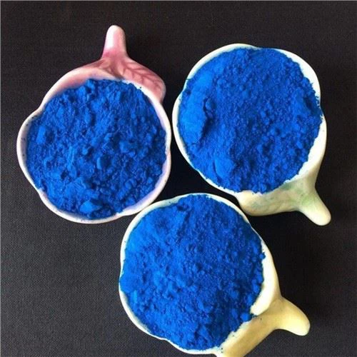 Pó de pigmento azul para material de construção